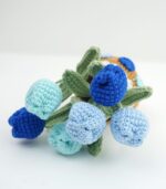 Tulip Blossom – A Handmade 100% Acrylic Crochet Flower Pot Arrangement by Myrtilus