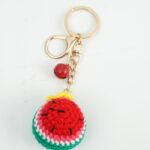 Myrtilus Watermelon – A Handmade 100% Acrylic Crochet Keychain by Myrtilus