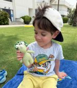 Myrtilus Dino – A Handmade 100% Cotton Crochet Animal Toy by Myrtilus