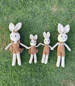 Myrtilus Crochet Bunny Family Set – Handmade in Cotton