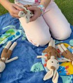 Myrtilus Crochet Bunny Family Set – Handmade in Cotton