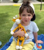 Myrtilus Giraffe – A Handmade 100% Cotton Crochet Animal Toy by Myrtilus