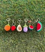 Myrtilus Watermelon – A Handmade 100% Acrylic Crochet Keychain by Myrtilus