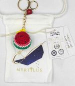 Myrtilus Watermelon – A Handmade 100% Acrylic Crochet Keychain by Myrtilus