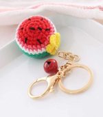 Myrtilus Watermelon – A Handmade 100% Acrylic Crochet Keychain by Myrtilus