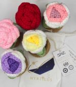 Myrtilus Rose – A Handmade 100% Acrylic Crochet Flower Pot Decoration by Myrtilus
