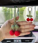Myrtilus Cherry – A Trendy Plush Crochet Keychain with Light by Myrtilus