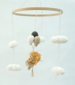 Myrtilus Handmade Crochet Lion Baby Mobile