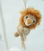 Myrtilus Handmade Crochet Lion Baby Mobile