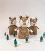Myrtilus Crochet Deer Plush Toy – Handmade in Cotton