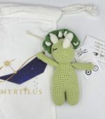 Myrtilus Dino – A Handmade 100% Cotton Crochet Animal Toy by Myrtilus