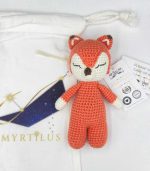 Myrtilus Fox – A Handmade 100% Cotton Crochet Animal Toy by Myrtilus