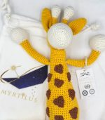Myrtilus Giraffe – A Handmade 100% Cotton Crochet Animal Toy by Myrtilus