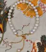 Myrtilus 14K Gold-Plated Adjustable Pearl Bracelet – Handmade with Freshwater Pearls