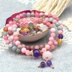 Myrtilus 14K Gold-Plated Colored Chalcedony Wrap Bracelet