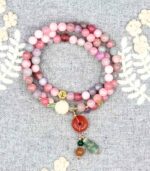 Myrtilus 14K Gold-Plated Colored Chalcedony Wrap Bracelet