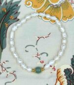 Myrtilus 14K Gold-Plated Mini Pearl Bracelet – Handmade with Freshwater Beads