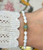 Myrtilus 14K Gold-Plated Mini Pearl Bracelet – Handmade with Freshwater Beads
