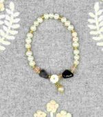 Myrtilus 14K Gold-Plated Pearl & Amethyst Bloom Bracelet – Handmade with Shell Flower Charm