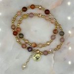 Myrtilus 14K Gold-Plated Vintage Crystal Strand Bracelet