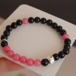Myrtilus Black Obsidian & Rose Quartz Healing Bracelet