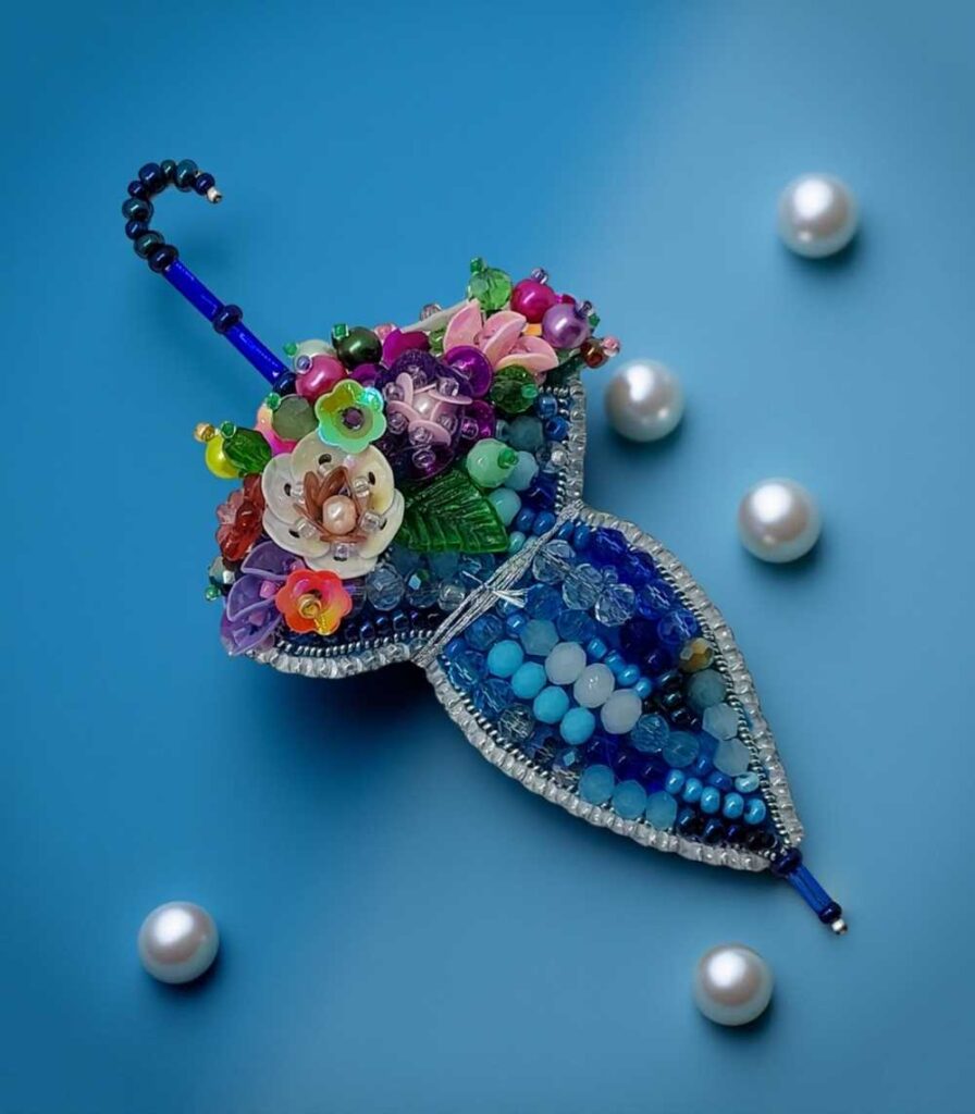 Myrtilus Blue Blossom Open Umbrella