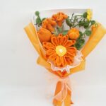 Myrtilus Bouquet Knitted Crochet Thai Flower Rose