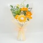 Myrtilus Bouquet Knitted Crochet Thai Flower Rose