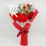 Myrtilus Bouquet Knitted Crochet Thai Flower Rose