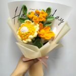 Myrtilus Bouquet Knitted Crochet Thai Flower Rose