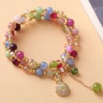 Myrtilus Candy-Color Tourmaline Lucky-Bag Double-Wrap Bracelet