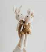 Myrtilus Crochet Bunny Family Set – Handmade in Cotton - Image 2