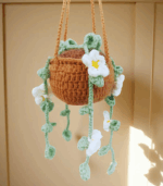 Myrtilus Crochet Hanging Basket – Handmade Plant Decor