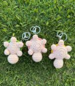 Myrtilus Crochet Turtle Keychain – Handmade Pendant