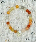 Myrtilus Golden Jade & Pearl Accent Bracelet – Handmade Gemstone Jewelry