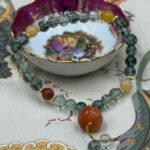 Myrtilus Green Ghost Crystal Beaded Bracelet Natural Stone