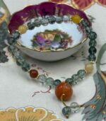 Myrtilus Green Ghost Crystal Beaded Bracelet Natural Stone
