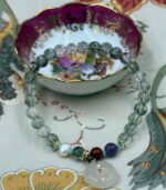 Myrtilus Green Ghost Crystal Beaded Bracelet Natural Stone