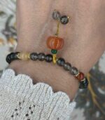 Myrtilus Green Ghost Crystal Beaded Bracelet Natural Stone