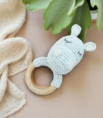 Myrtilus Handmade Crochet Cow Teether Rattle