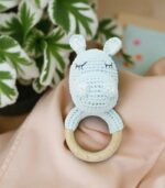Myrtilus Handmade Crochet Cow Teether Rattle