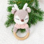 Myrtilus Handmade Crochet Deer Baby Rattle