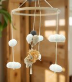 Myrtilus Handmade Crochet Lion Baby Mobile