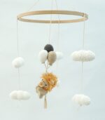 Myrtilus Handmade Crochet Lion Baby Mobile