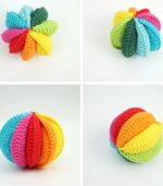 Myrtilus Handmade Crochet Rainbow Sensory Ball