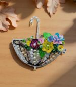 Myrtilus Ivory Bloom Open Umbrella