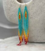 Myrtilus Lampwork Drop Earrings