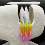 Myrtilus Lampwork Drop Earrings