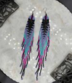 Myrtilus Lampwork Drop Earrings