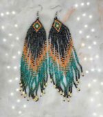 Myrtilus Lampwork Drop Earrings